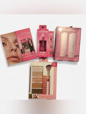 BCBGeneration Pink Face Palette Makeup & Primer and Setting Spray Bundle